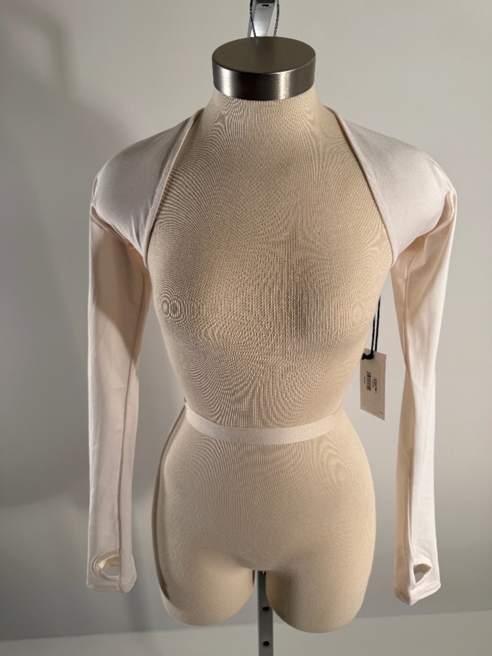 Women's Off White Cover Ballet Dancer Arm Shrug Size XS/S